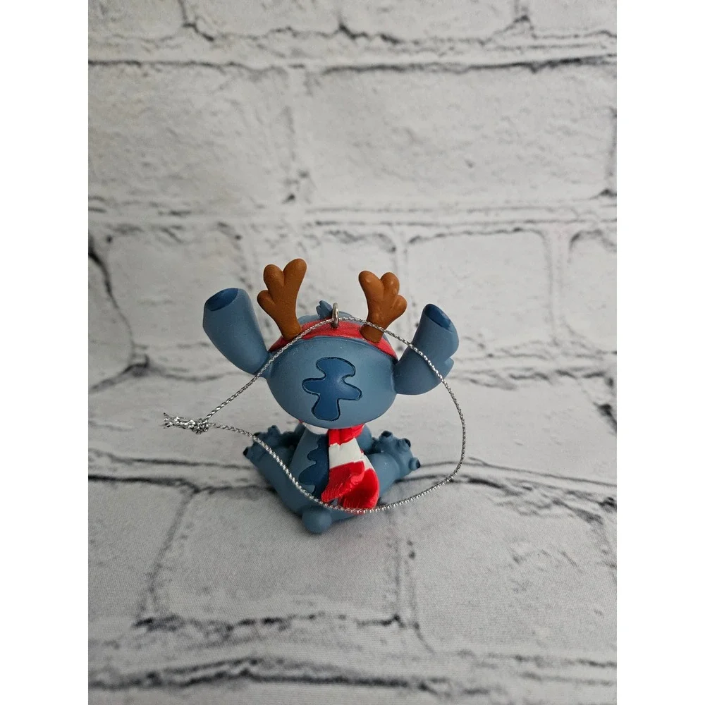 Disney Stitch Christmas & Holiday Ornaments Set of 3 - Reindeer, Hula, Classic